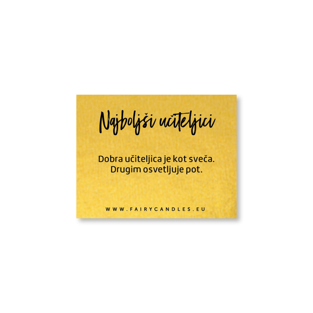 Posvetilo za učiteljico V-58
