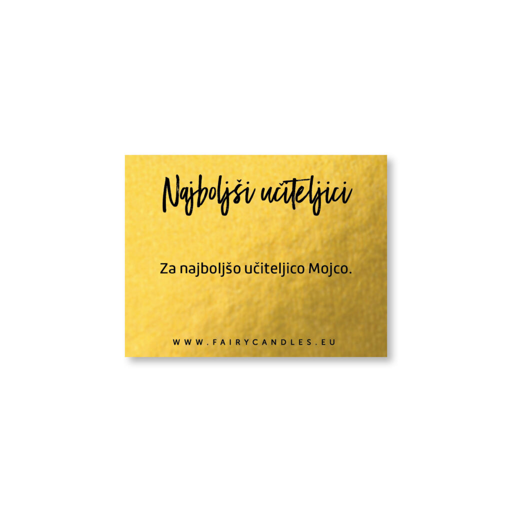 Posvetilo za učiteljico/učitelja V-61