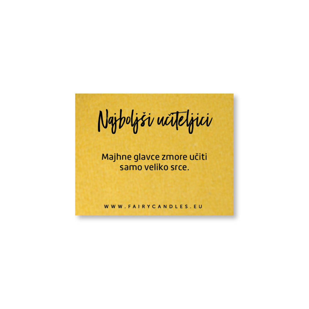 Posvetilo za učiteljico V-63
